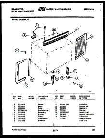 07 - Cabinet And Installation Parts parts for Frigidaire Air Conditioner KAL104P1A1 from AppliancePartsPros.com