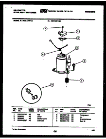 06 - Compressor parts for Frigidaire Air Conditioner KAL124P1A1 from AppliancePartsPros.com