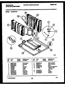 05 - System Parts parts for Frigidaire Air Conditioner KAC084P7A3 from AppliancePartsPros.com