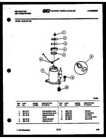 05 - Compressor parts for Frigidaire Air Conditioner MH310F1QB from AppliancePartsPros.com
