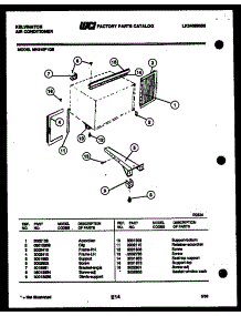 06 - Cabinet And Installation Parts parts for Frigidaire Air Conditioner MH310F1QB from AppliancePartsPros.com