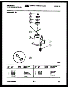 05 - Compressor parts for Frigidaire Air Conditioner S204F1SA from AppliancePartsPros.com