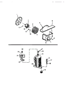 04 - Air Handling Parts, Compressor parts for Frigidaire Air Conditioner S310B1QA from AppliancePartsPros.com