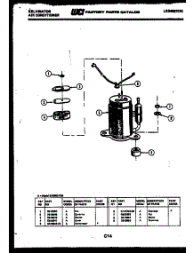 05 - Compressor parts for Frigidaire Air Conditioner SH205C1QB from AppliancePartsPros.com