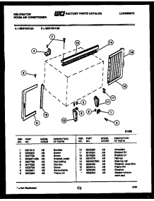 08 - Cabinet And Installation Parts parts for Frigidaire Air Conditioner MH310H1QB from AppliancePartsPros.com