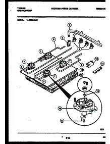 03 - Burner, Manifold And Gas Control parts for Frigidaire Cooktop 14-3083-08-01 from AppliancePartsPros.com