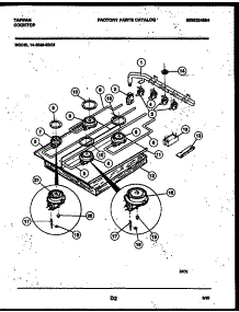 03 - Burner, Manifold And Gas Control parts for Frigidaire Cooktop 14-3088-66-03 from AppliancePartsPros.com