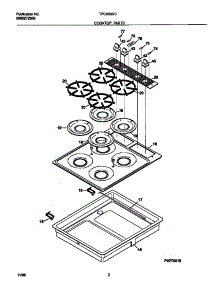 02 - Cooktop Parts parts for Frigidaire Cooktop TPC8X3XCW1 from AppliancePartsPros.com