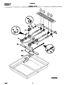 03 - Burner Parts parts for Frigidaire Cooktop TPC8X3XCW3 from AppliancePartsPros.com