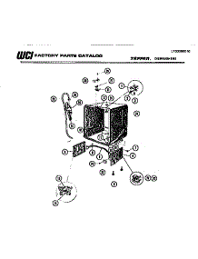 05 - Tub parts for Frigidaire Dishwasher 61-1137-10-00 from AppliancePartsPros.com