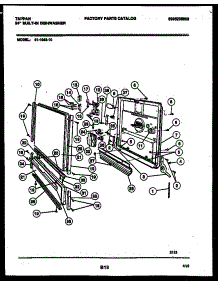 04 - Door Parts parts for Frigidaire Dishwasher 61-1043-10-00 from AppliancePartsPros.com