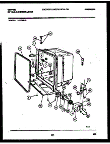 05 - Tub And Frame Parts parts for Frigidaire Dishwasher 61-1043-10-00 from AppliancePartsPros.com