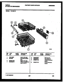 08 - Racks And Trays parts for Frigidaire Dishwasher 61-1043-10-00 from AppliancePartsPros.com