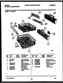 08 - Racks And Trays parts for Frigidaire Dishwasher 61-1093-10-00 from AppliancePartsPros.com