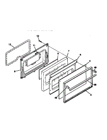 06 - Door parts for Frigidaire Range 30-2232-00-04 from AppliancePartsPros.com