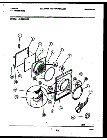 03 - Door Parts parts for Frigidaire Dryer 49-2251-23-03 from AppliancePartsPros.com