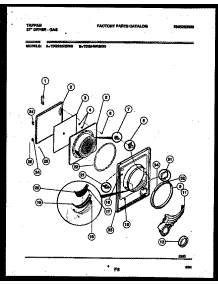 03 - Door Parts parts for Frigidaire Dryer TDG546RBW0 from AppliancePartsPros.com
