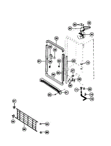 03 - Cabinet parts for Frigidaire Freezer TFU21M7AW3 from AppliancePartsPros.com