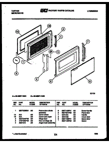 03 - Door Parts parts for Frigidaire Microwave 56-2287-10-02 from AppliancePartsPros.com