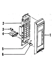 Control Panel parts for Tappan Microwave 56-4877 from AppliancePartsPros.com