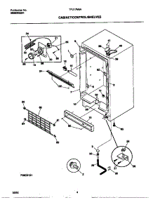 03 - Cabinet / Controls / Shelves parts for Frigidaire Freezer TFU17M6AW4 from AppliancePartsPros.com