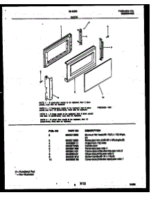 03 - Door Parts parts for Frigidaire Microwave 56-5363-10-04 from AppliancePartsPros.com