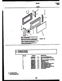 03 - Door Parts parts for Frigidaire Microwave 56-5462-10-02 from AppliancePartsPros.com