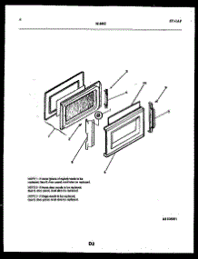 03 - Door Parts parts for Frigidaire Microwave 56-8492-10-01 from AppliancePartsPros.com
