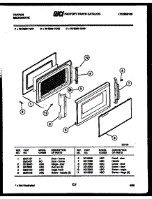 03 - Door Parts parts for Frigidaire Microwave 56-9288-10-03 from AppliancePartsPros.com