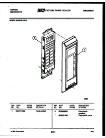 03 - Control Panel parts for Frigidaire Microwave 56-9440-10-15 from AppliancePartsPros.com