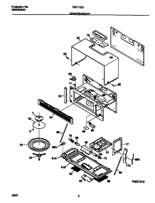 05 - Wrapper / Body parts for Frigidaire Microwave TMT116E1W0 from AppliancePartsPros.com