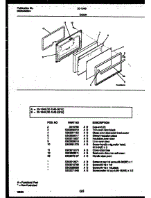06 - Door Parts parts for Frigidaire Range 30-1049-00-10 from AppliancePartsPros.com