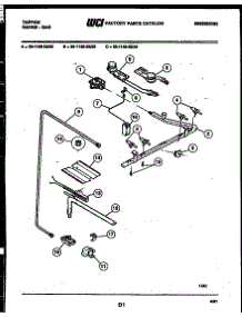 06 - Burner, Manifold And Gas Control parts for Frigidaire Range 30-1149-00-02 from AppliancePartsPros.com