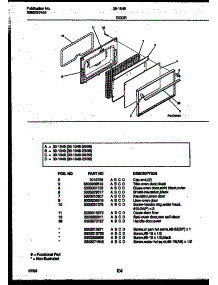 06 - Door Parts parts for Frigidaire Range 30-1049-23-09 from AppliancePartsPros.com