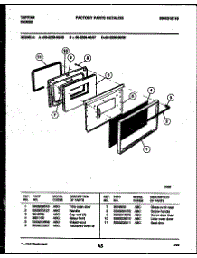 05 - Door Parts parts for Frigidaire Range 30-2239-23-08 from AppliancePartsPros.com