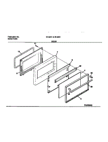 06 - Door parts for Frigidaire Range 30-2241-23-09 from AppliancePartsPros.com