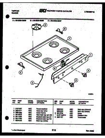03 - Cooktop Parts parts for Frigidaire Range 30-2238-23-06 from AppliancePartsPros.com