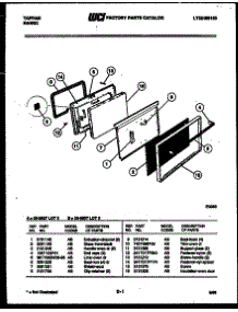 04 - Door Parts parts for Frigidaire Range 30-2537-00-03 from AppliancePartsPros.com