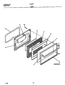 06 - Door parts for Frigidaire Range 30-2272-23-02 from AppliancePartsPros.com