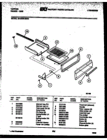 04 - Broiler Drawer Parts parts for Frigidaire Range 30-2549-00-03 from AppliancePartsPros.com