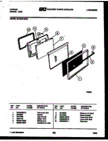 05 - Door Parts parts for Frigidaire Range 30-2549-00-03 from AppliancePartsPros.com