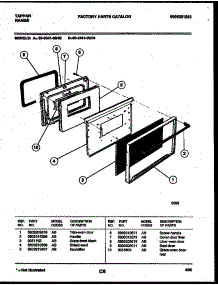 04 - Door Parts parts for Frigidaire Range 30-3341-23-04 from AppliancePartsPros.com