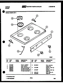 03 - Cooktop Parts parts for Frigidaire Range 30-3347-00-03 from AppliancePartsPros.com