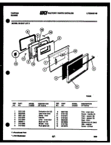 04 - Door Parts parts for Frigidaire Range 30-3347-00-03 from AppliancePartsPros.com