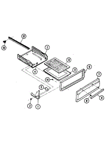 Drawer parts for Tappan Range 30-3348-01 from AppliancePartsPros.com