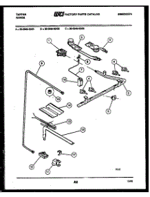 06 - Burner, Manifold And Gas Control parts for Frigidaire Range 30-3649-00-01 from AppliancePartsPros.com