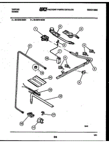 06 - Burner, Manifold And Gas Control parts for Frigidaire Range 30-3649-00-05 from AppliancePartsPros.com