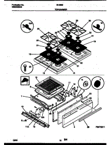 06 - Cooktop And Broiler Drawer Parts parts for Frigidaire Range 30-3852-00-02 from AppliancePartsPros.com