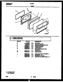 06 - Door Parts parts for Frigidaire Range 30-3852-23-03 from AppliancePartsPros.com