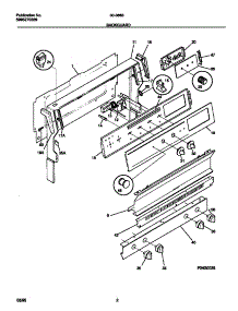02 - Backguard parts for Frigidaire Range 30-3863-00-05 from AppliancePartsPros.com